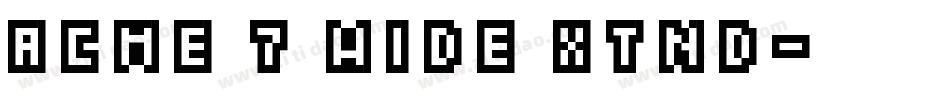 Acme 7 Wide Xtnd字体转换